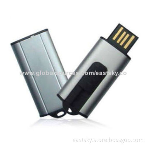 Slide Thumb Drive, Wholesale, Various Colors Available, OEM Orders Welcomed, USB 2.0 Host InterfaceNew